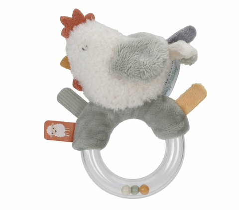 Ring rattle chicken Little Farm - Little Dutch