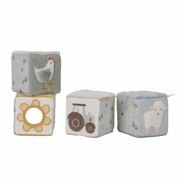 4 Soft Blocks Little Farm - Little Dutch