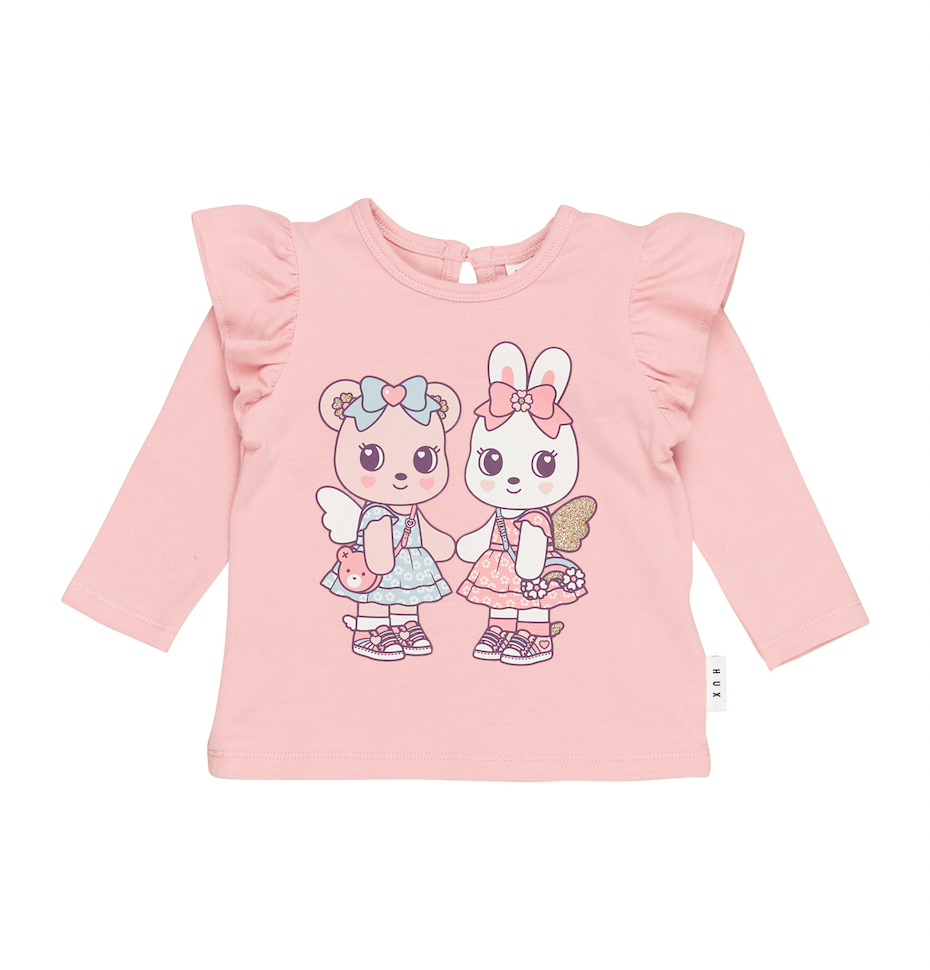 Fairy Friends Frill Top - Memory Lane - Huxbaby DISCOUNTED