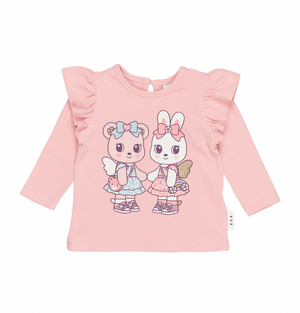 Fairy Friends Frill Top - Memory Lane - Huxbaby DISCOUNTED