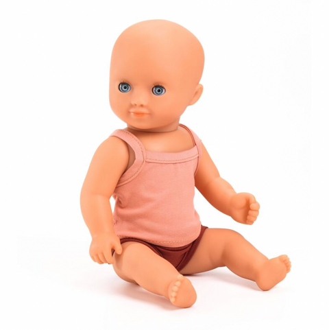 Baby Girl Prune Pomea Hard Body Doll - Djeco