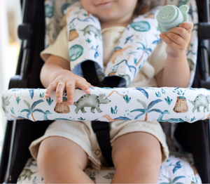Pram Bar Cover | Wild Dinosaurs - Bambella Designs