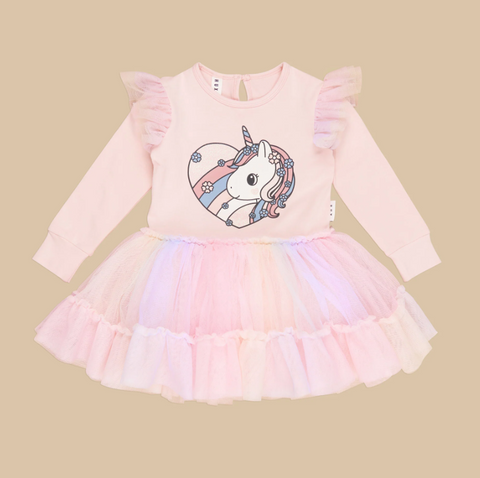 Loveheart Unicorn Ballet Dress - Huxbaby