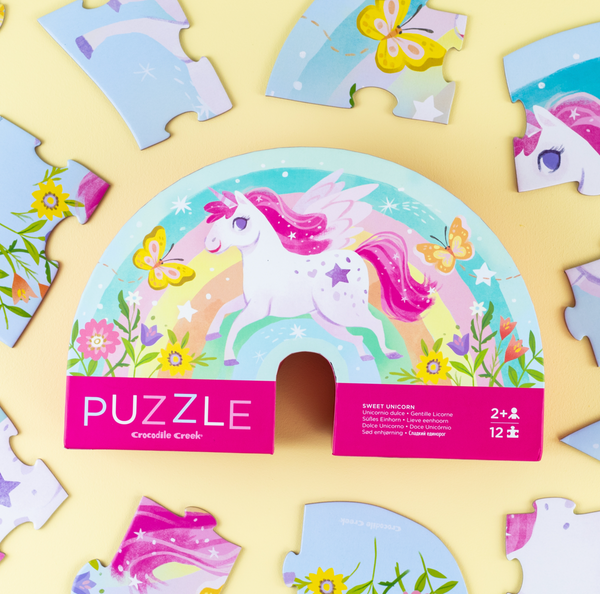 *Mini Puzzle 12pc - Sweet Unicorn - Crocodile Creek