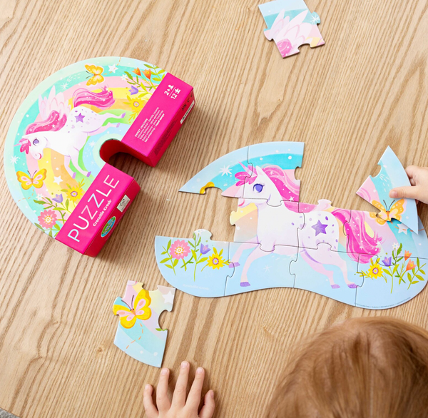 *Mini Puzzle 12pc - Sweet Unicorn - Crocodile Creek