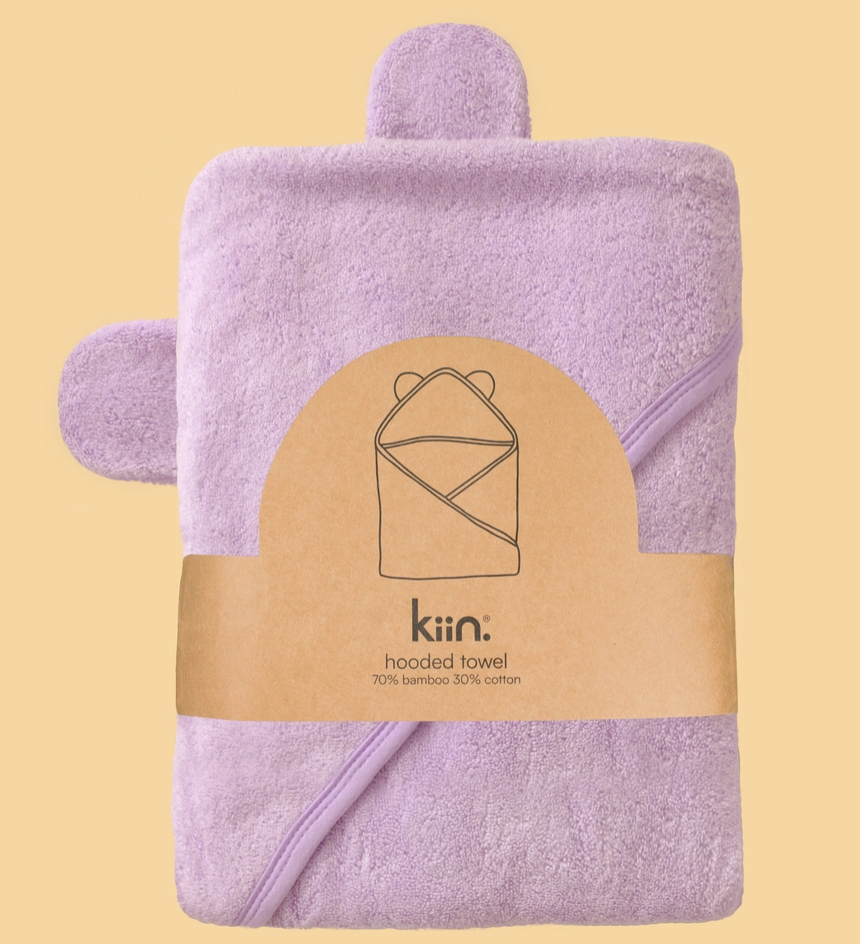 Hooded Towel - Dusky Lilac - Kiin