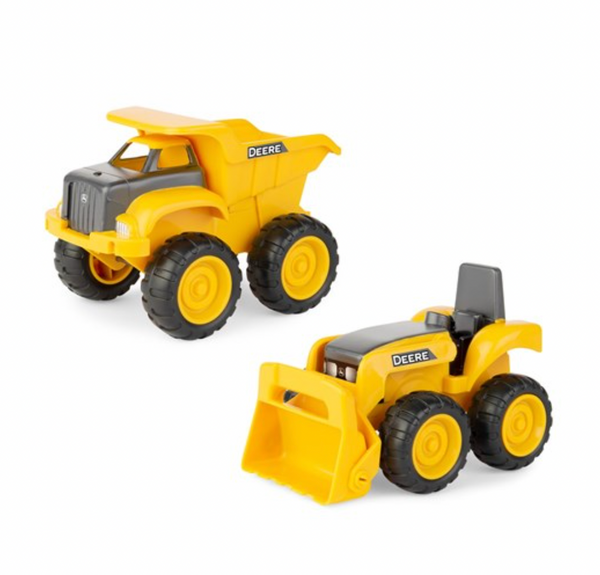 15cm Sand Pit Construction  Vehicles - 2 pack - John Deere