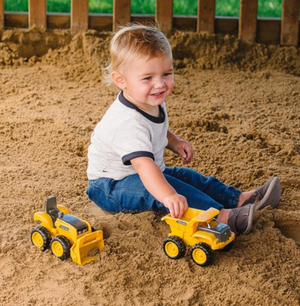 15cm Sand Pit Construction  Vehicles - 2 pack - John Deere