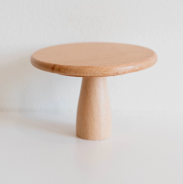 Dollhouse Round Bistro Dining Table | Natural Wood - Macy Mae Dollhouse Designs - DISCOUNTED