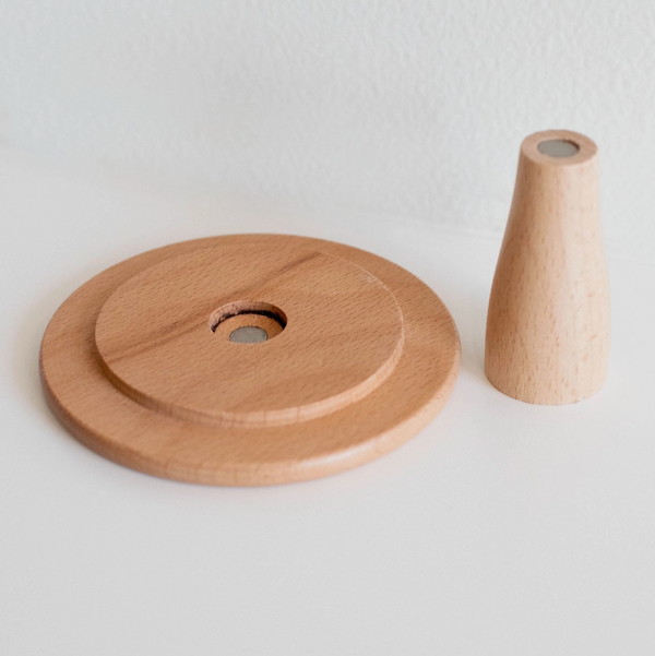 Dollhouse Round Bistro Dining Table | Natural Wood - Macy Mae Dollhouse Designs - DISCOUNTED