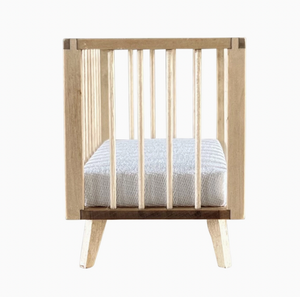 Dollhouse Nursery Crib + Mattress | Natural Wood - Macy Mae Dollhouse Designs - DISCOUNTED