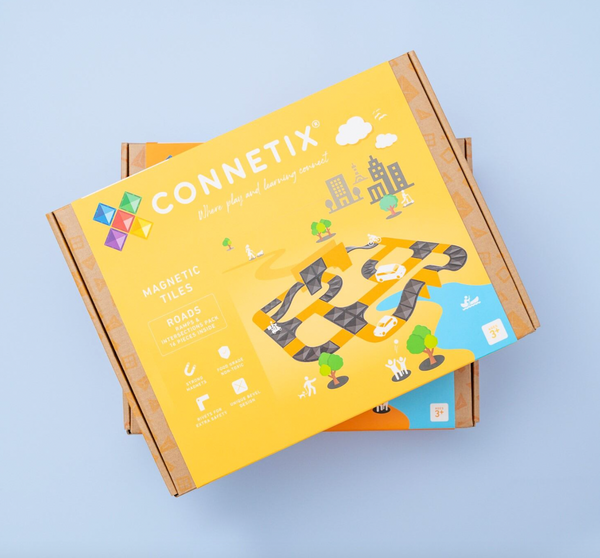 Roads Ramps and Intersections Pack - 16 piece - Connetix Tiles