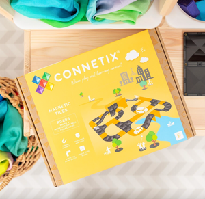 Roads Ramps and Intersections Pack - 16 piece - Connetix Tiles