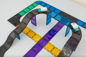 Roads Ramps and Intersections Pack - 16 piece - Connetix Tiles