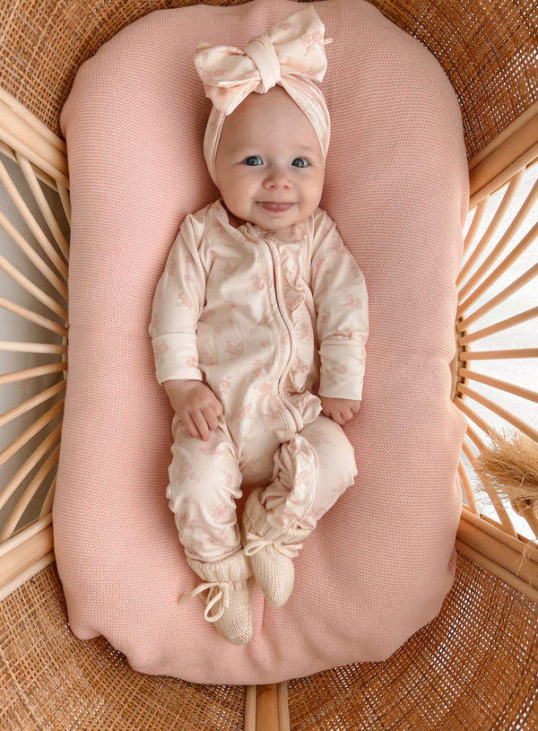 Frill Zip Romper | Country Floral - Little and Fern - DISCOUNTED