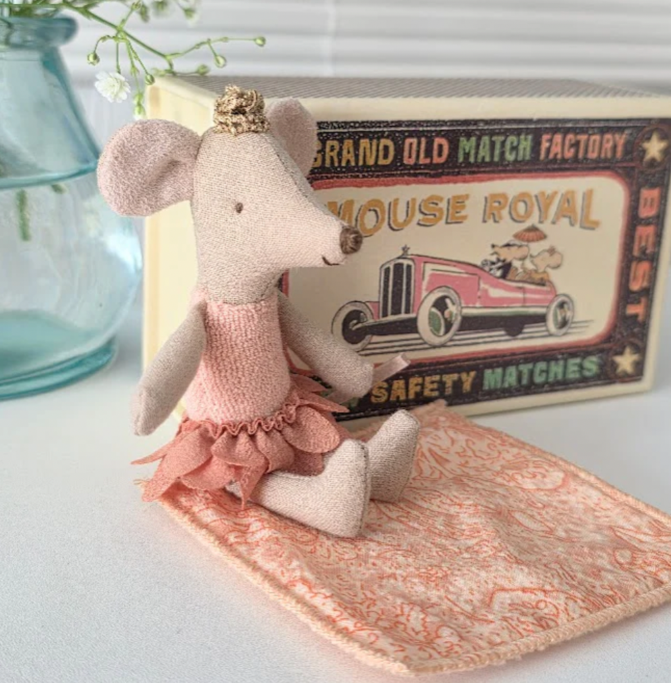 Princess Mouse in Matchbox 2025 - Little Sister - Maileg