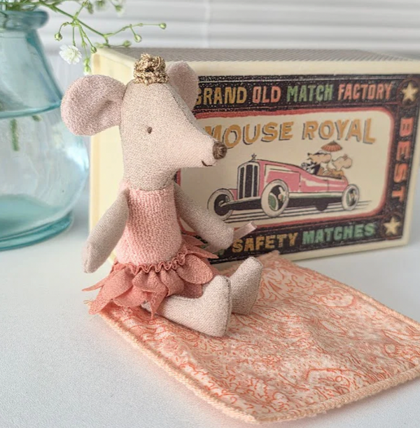 Princess Mouse in Matchbox 2025 - Little Sister - Maileg