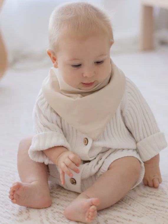 Bandana Bibs - Bear in There & Oat - 2 pack - Bambella Designs