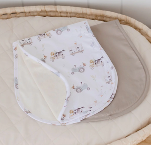 Burp Cloth - 2 pack - Oakwood Farm & Latte - Bambella Designs