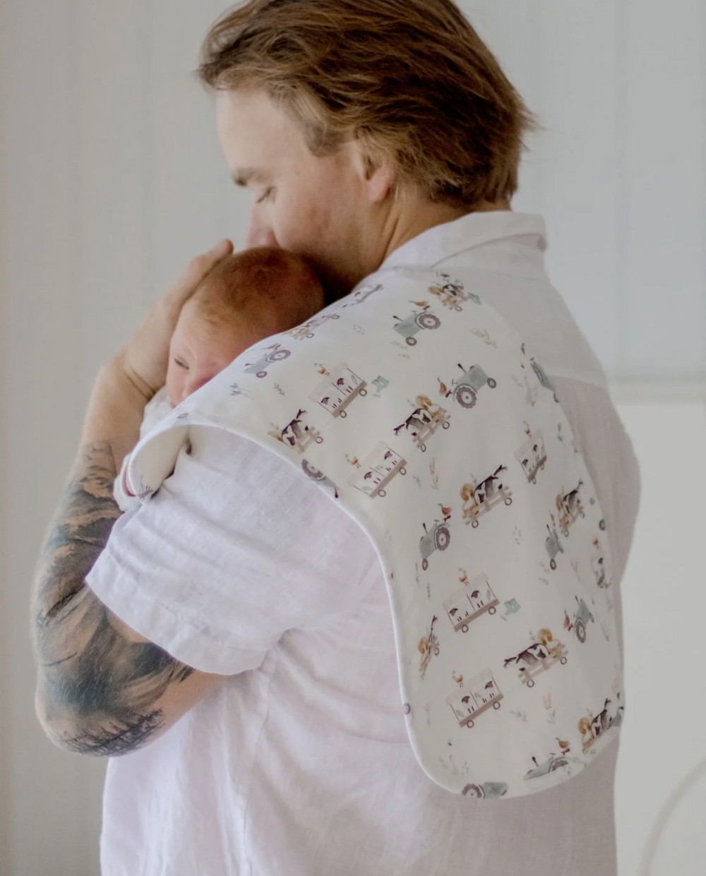 Burp Cloth - 2 pack - Oakwood Farm & Latte - Bambella Designs