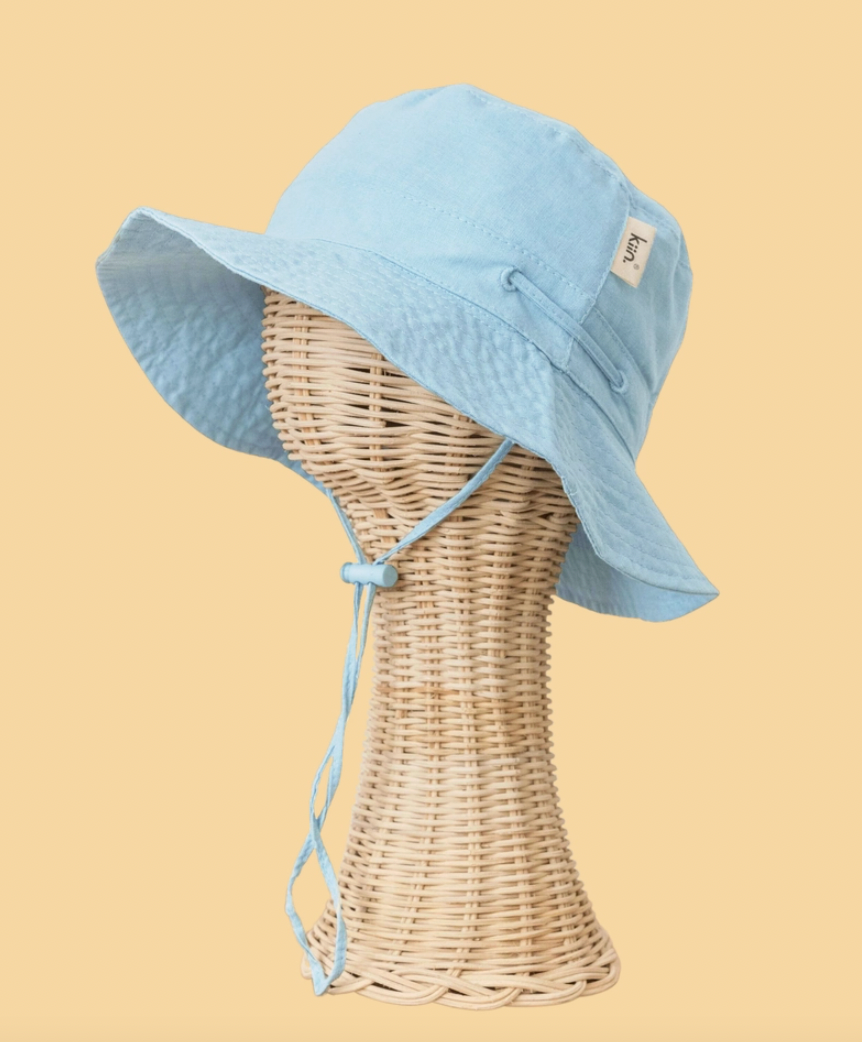 Cotton Sun Hat - Pastel Sky - Kiin
