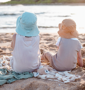 Cotton Sun Hat - Pastel Sky - Kiin