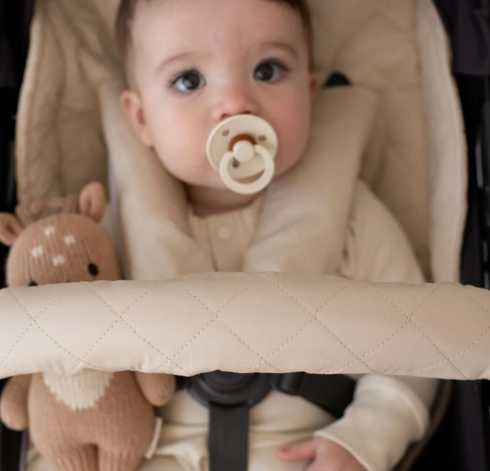 Pram Bar Cover | Oat - Bambella Designs