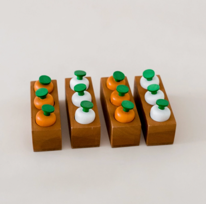 Wooden Vegetable Patch Toy Set For Kids - Q Toys