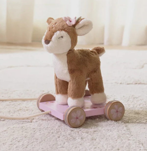 Fairy Garden Pull-Along Plush Deer - Little Dutch