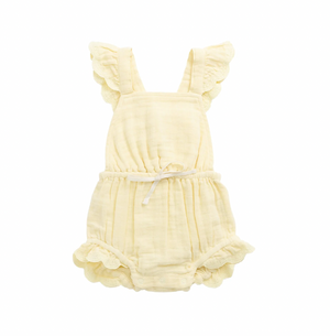 Organic Cotton Muslin Luciana Playsuit - Sunshine - Jamie Kay