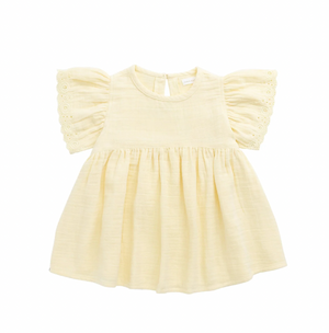 Organic Cotton Muslin Phillipa Dress - Sunshine - Jamie Kay