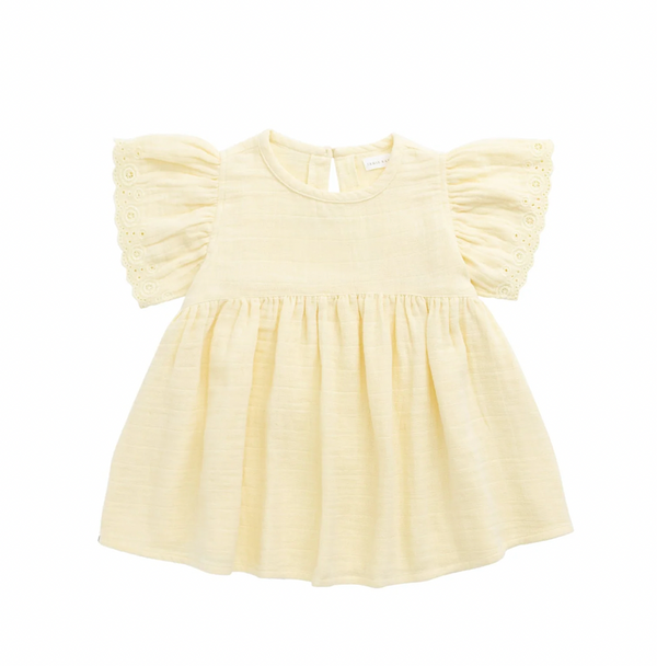 Organic Cotton Muslin Phillipa Dress - Sunshine - Jamie Kay