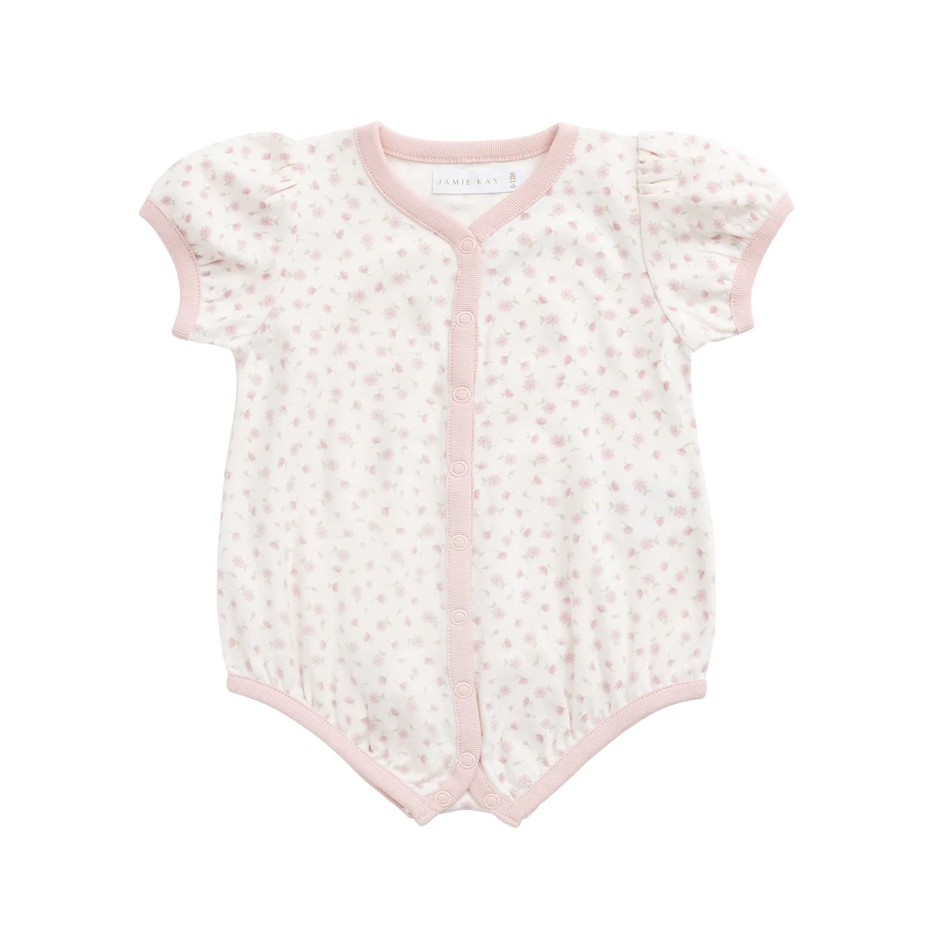 Organic Cotton Antoinette Playsuit - Victoria Blush - Jamie Kay