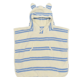 Kids Hooded Towel - Blue Stripe - Sunnylife