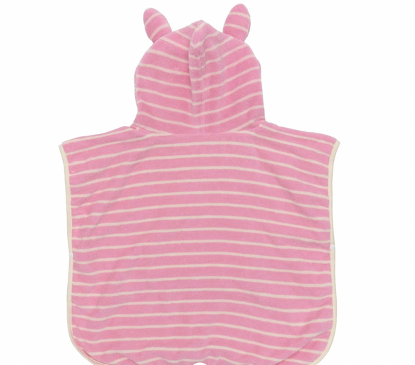 Kids Hooded Towel - Candy Pink Stripe - Sunnylife