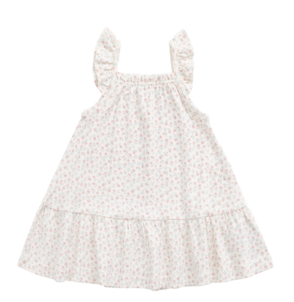 Organic Cotton Nelly Dress - Posy Garden Pink - Jamie Kay