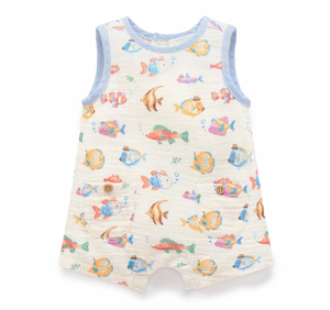 Fancy Fish Romper - Pure Baby