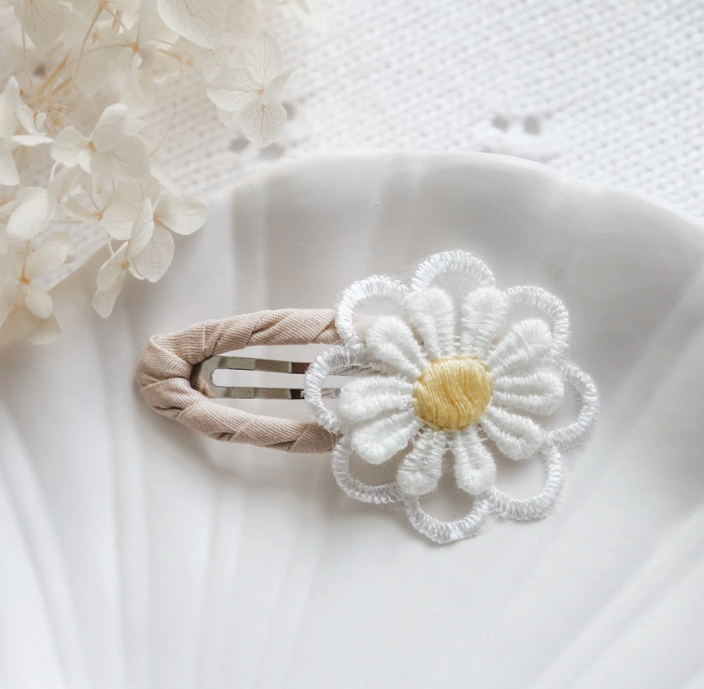 Large Daisy Hair Clip - Confetti Kidz