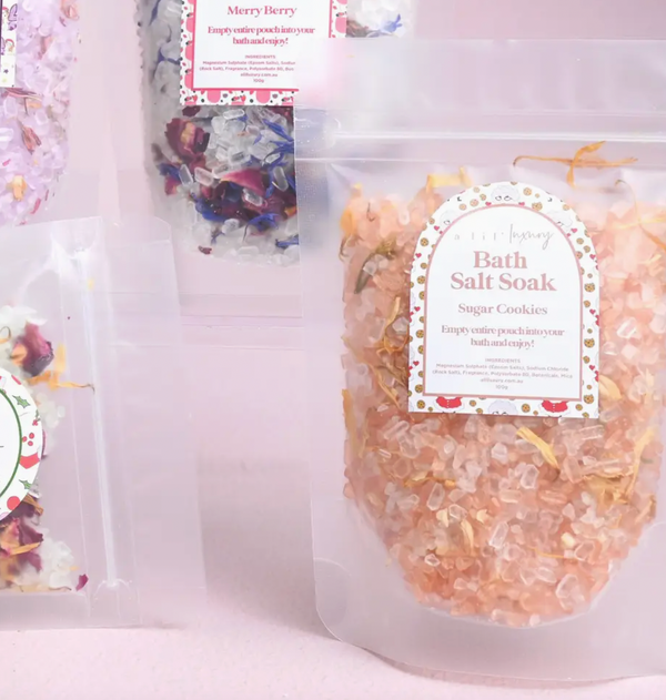 Christmas Edition Bath Salt Soak - Sugar Cookies - A Lil Luxury