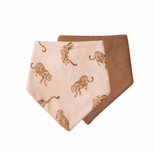 Bandana Bibs - Queen of the Jungle & Chestnut - 2 pack - Bambella Designs