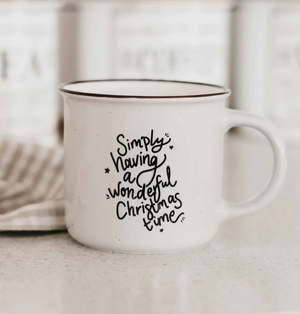 Mug: Simply having a wonderful Christmas time! - Bencer & Hazelnut