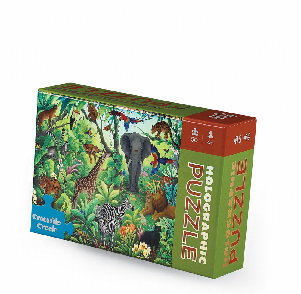 Holographic Puzzle 50 pc - Jungle Paradise - Crocodile Creek