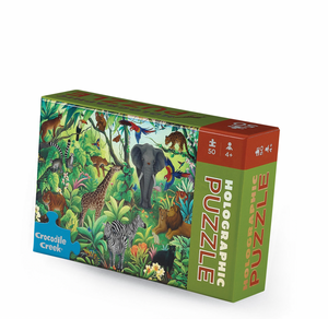 Holographic Puzzle 50 pc - Jungle Paradise - Crocodile Creek