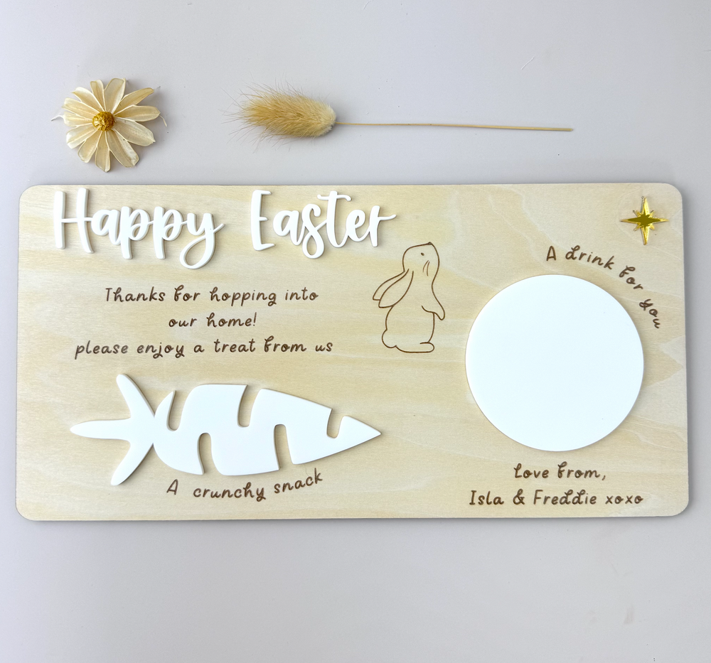 Personalised Easter Bunny Tray - Luma light