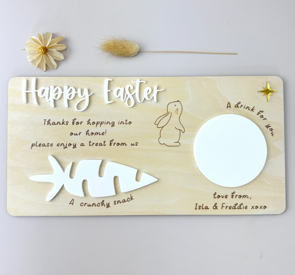 Personalised Easter Bunny Tray - Luma light
