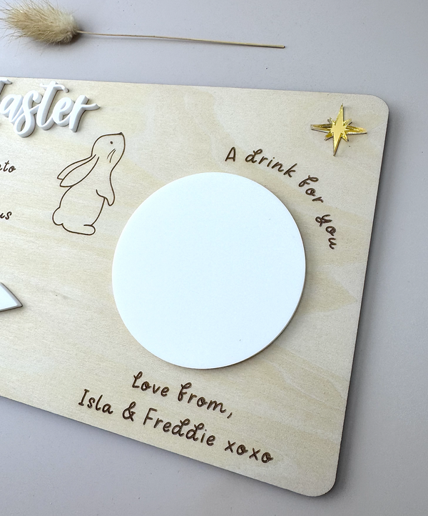 Personalised Easter Bunny Tray - Luma light