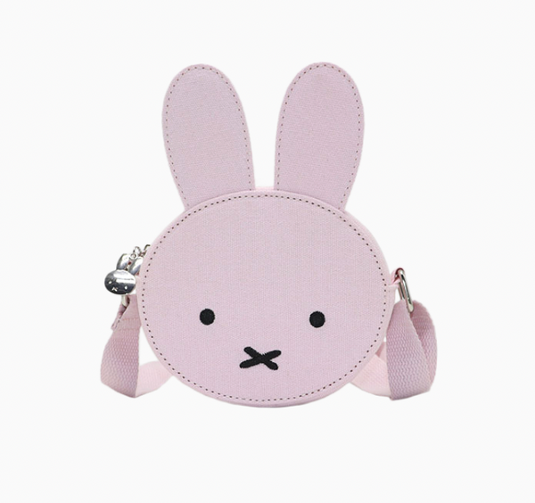 Miffy Canvas Ears Crossbody Bag (S) - Pink - Miffy