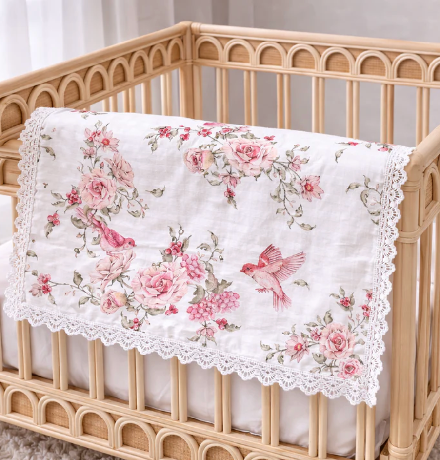 Rose Garden - Muslin Blanket - Confetti Kidz