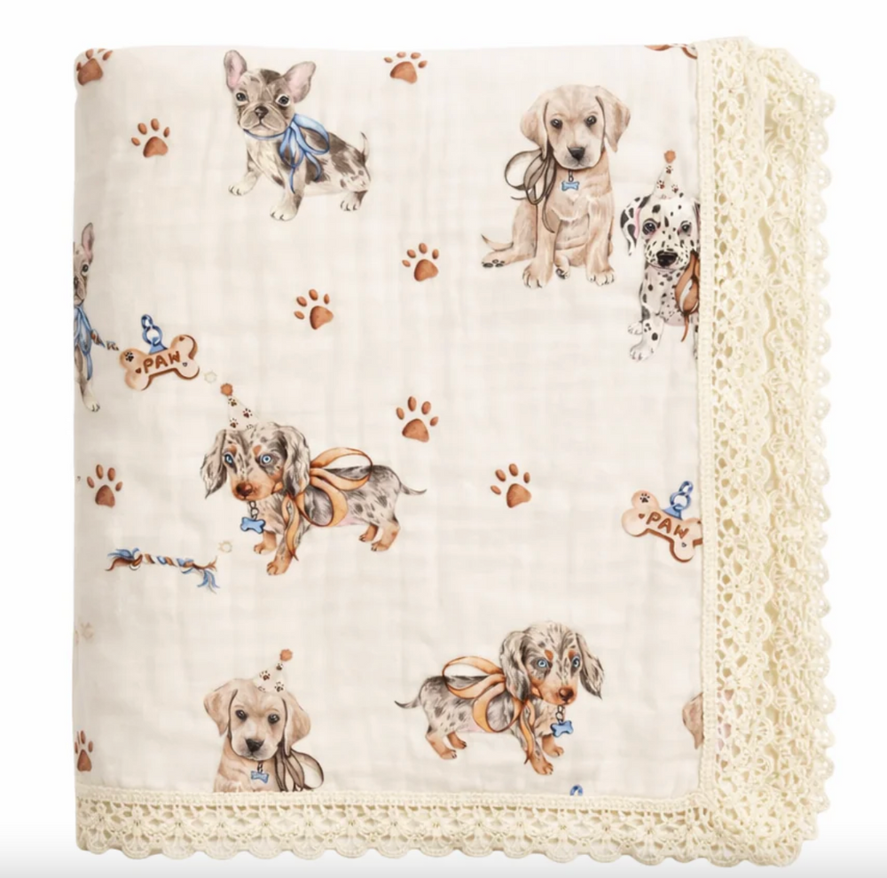Pawfect Pals - Muslin Blanket - Confetti Kidz