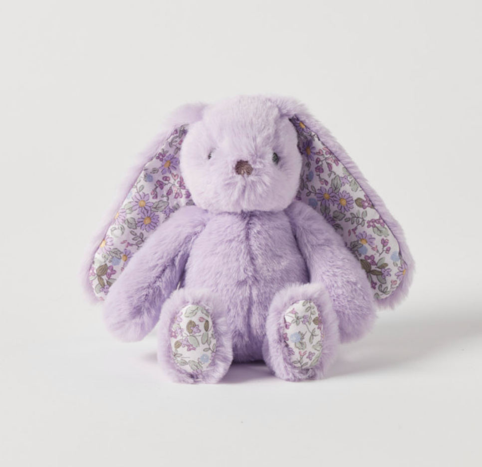 Floral Lilac Bunny Rattle - Jiggle & Giggle